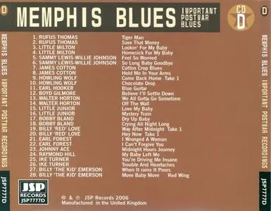 Memphis Blues - Important Postwar Blues (4 CD Box Set) - 2006
