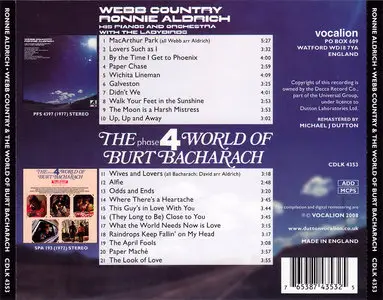 Ronnie Aldrich - Webb Country (1977) + The World of Burt Bacharach (1972) 2LP in 1CD, 2008