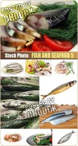 Fish and seafood 5 - Stock Photo