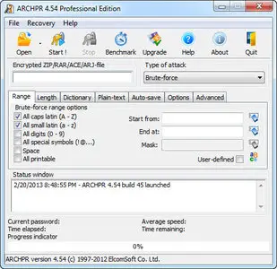Advanced Archive Password Recovery Professional 4.54.48
