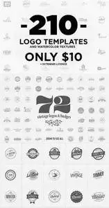 CreativeMarket - 210 Logo Templates