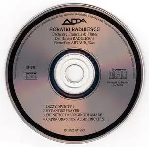 Horatiu Radulescu - Dizzy Divinity, Byzantine Prayer, Frenetico il longing di amare, Capricorn's Nostalgic Crickets II (1993)