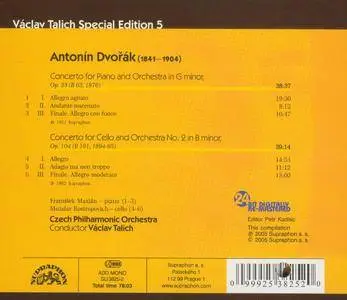 Frantisek Maxian, Mstislav Rostropovich, Vaclav Talich - Dvorak: Piano & Cello Concertos (2005)