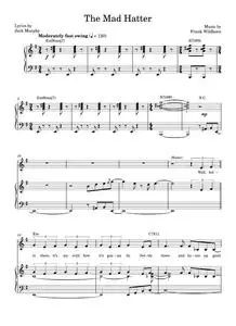 The Mad Hatter - Frank Wildhorn, Wonderland Musical (Piano-Vocal-Guitar)