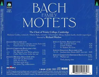 Richard Marlow, The Choir of Trinity College, Cambridge - Bach Family Motets (1997)