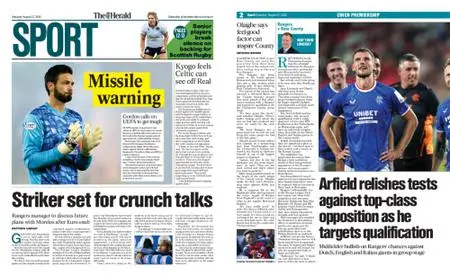 The Herald Sport (Scotland) – August 27, 2022