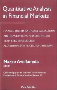 Quantitative Analysis in Financial Markets, Volume III
