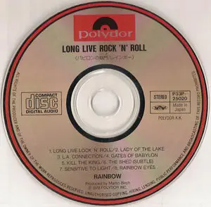 Rainbow - Long Live Rock 'n' Roll (1978) [Polydor P33P-25020, 1986]