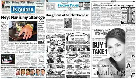 Philippine Daily Inquirer – June 18, 2010