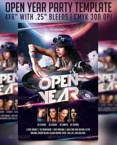 GraphicRiver Open Year Flyer Template