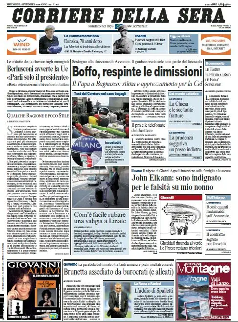 Il Corriere della Sera (02-09-09)