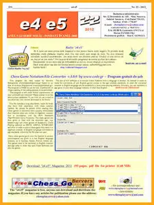 "e4 e5" Chess Magazine • Number 22 • 04-06/2012 (with old numbers)