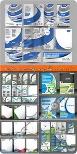 Corporate identity template vector set 20