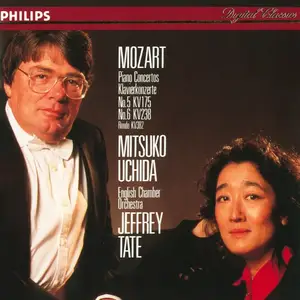 Mitsuko Uchida, Jeffrey Tate, English Chamber Orchestra - Mozart: Piano Concertos Nos. 5 KV175 & 6 KV238 (1991)