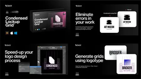 Condensed Lockup Grid - Illustrator Script