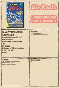 E Z Wolfs Astral Outhouse 1977 1st Edition Last Gasp SirReal