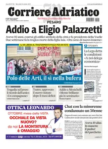 Corriere Adriatico Pesaro - 22 Ottobre 2025