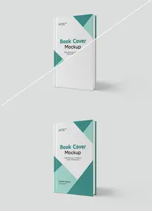 Modern Standing Book Cover Mockup PSD for Display 1703817153