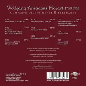 Wolfgang Amadeus Mozart: Complete Divertimenti & Serenades [9CDs] (2024)
