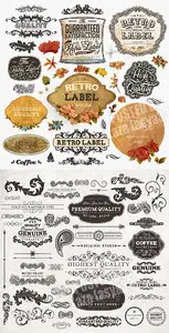 Vintage design elements 4