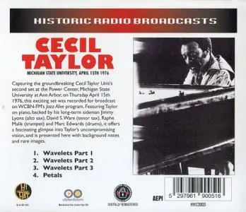 Cecil Taylor - Michigan State University, April 15th 1976 (2015) {Hi Hat HHCD005}