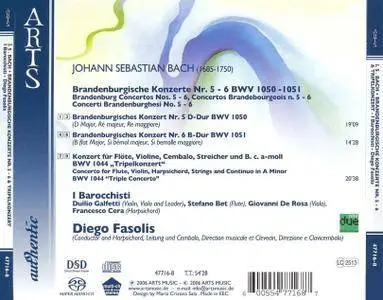 Diego Fasolis, I Barocchisti - Johann Sebastian Bach: Brandenburgische Konzerte BWV1046-1051 & Tripelkonzert BWV1044 (2006)