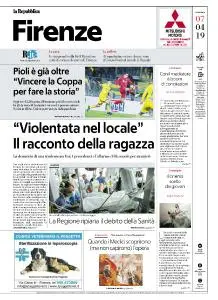 la Repubblica Firenze - 7 Aprile 2019