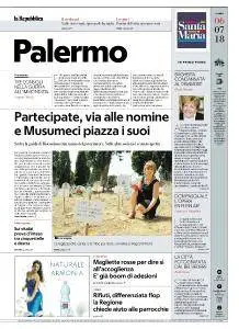 la Repubblica Palermo - 6 Luglio 2018