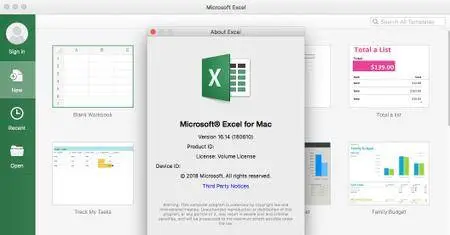 Microsoft Office 2016 for Mac 16.14 VL Multilingual