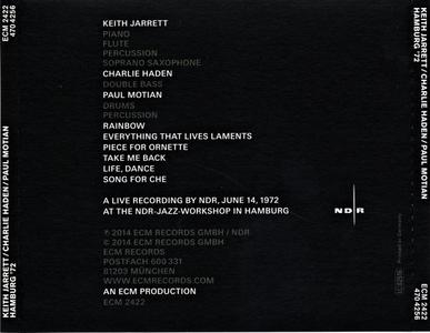 Keith Jarrett / Charlie Haden / Paul Motian - Hamburg '72 (2014) {ECM 2422}