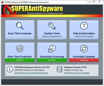SUPERAntiSpyware Professional 6.0.1102