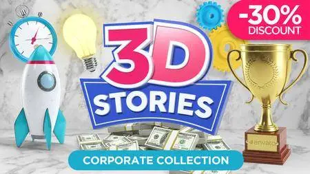 3D STORIES - Icons Explainer Toolkit - Project for After Effects (Videohive)