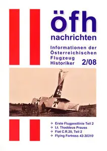 Ofh Nachrichten: Informationen der Osterreichischen Flugzeug Historiker 2/2008