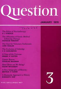 New Humanist - Question, January 1970