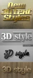 GraphicRiver New 3D Text Styles Advanced