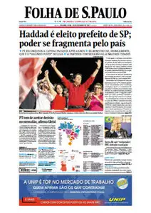Jornal Folha de São Paulo - 29 de outubro de 2012 - Segunda