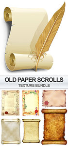 Old Paper Scrolls Texture Bundle
