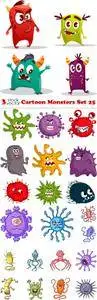 Vectors - Cartoon Monsters Set 25