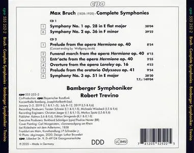 Robert Trevino, Bamberger Symphoniker - Max Bruch: Symphonies 1-3; Overtures (2020)