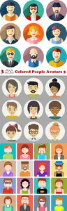 Vectors - Colored People Avatars 5