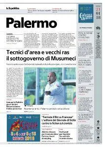 la Repubblica Palermo - 21 Gennaio 2018