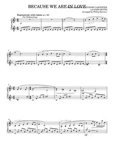 Because We Are In Love (The Wedding Song) (arr. Phillip Keveren) - Melissa Etheridge Carpenters (Piano Solo)