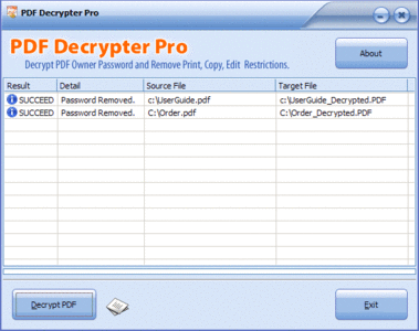 PDF Decrypter Pro 3.60