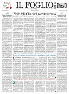 Il Foglio - 1 Agosto 2016