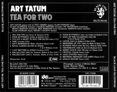 Art Tatum - Tea For Two (1945) [Remastered 1994]