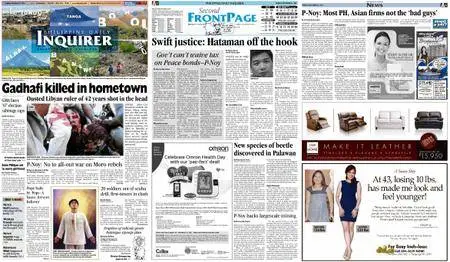 Philippine Daily Inquirer – October 21, 2011