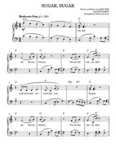 Sugar, Sugar - The Archies, Wilson Pickett (Easy Piano)