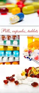 Stock Photo - Pills, Tablets, Capsules