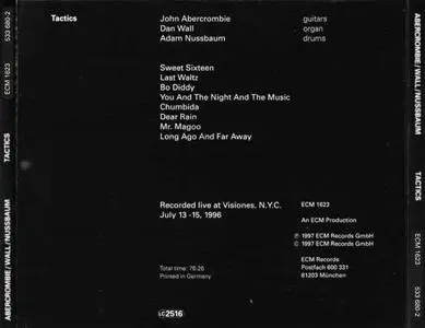 John Abercrombie, Dan Wall, Adam Nussbaum - Tactics (1997)
