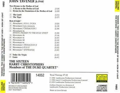 The Sixteen - John Tavener: Two Hymns To The Mother Of God, Ikon Of Light (1994) {Collins Classics} **[RE-UP]**